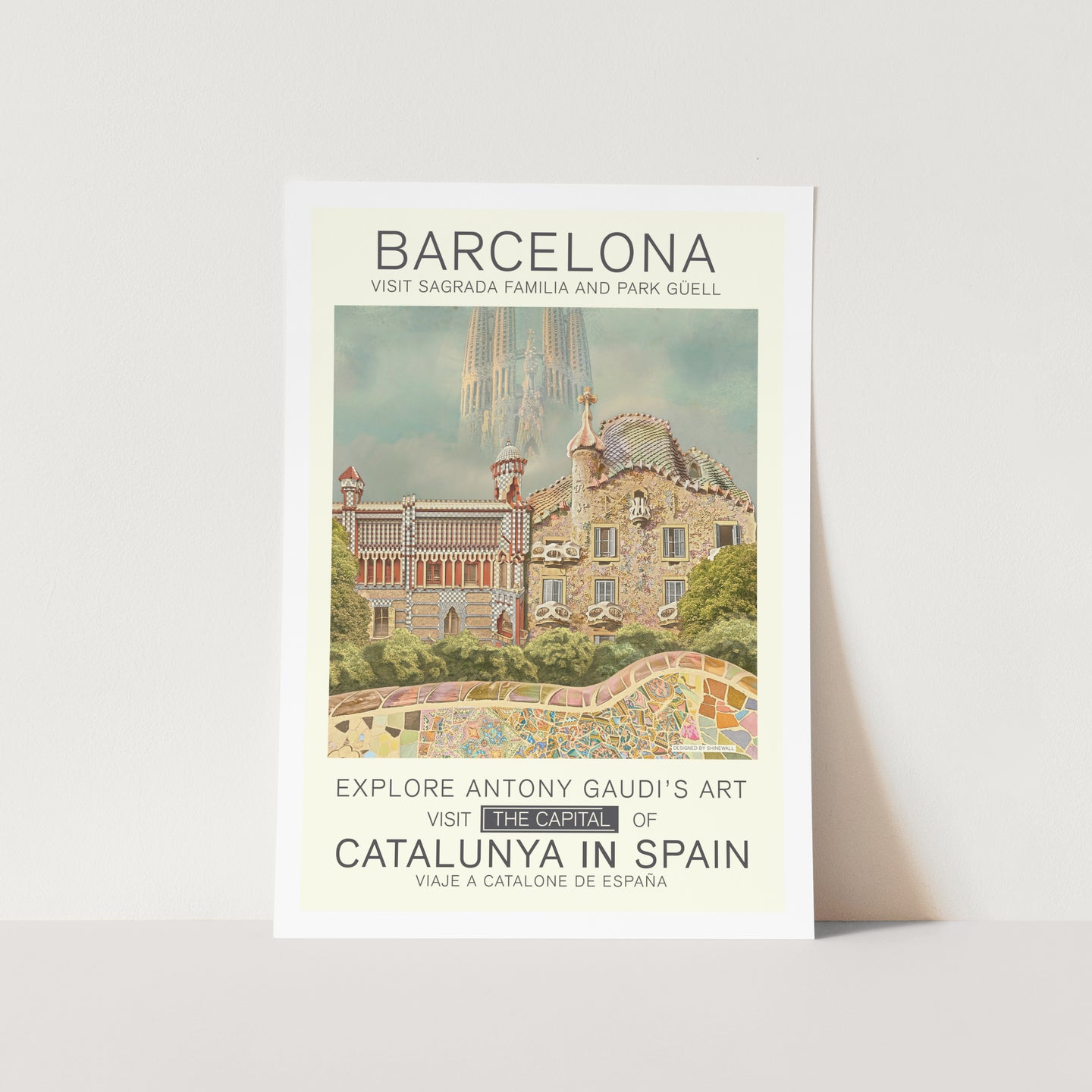 Retro Barcelona PFY Art Print