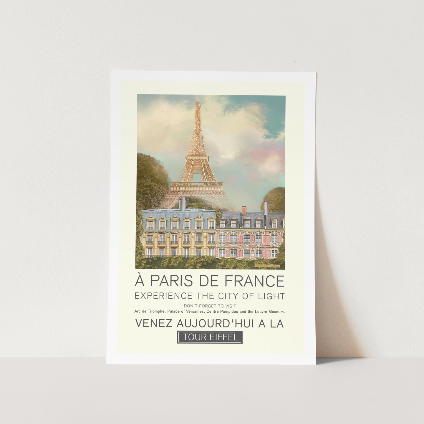 Retro Paris PFY Art Print