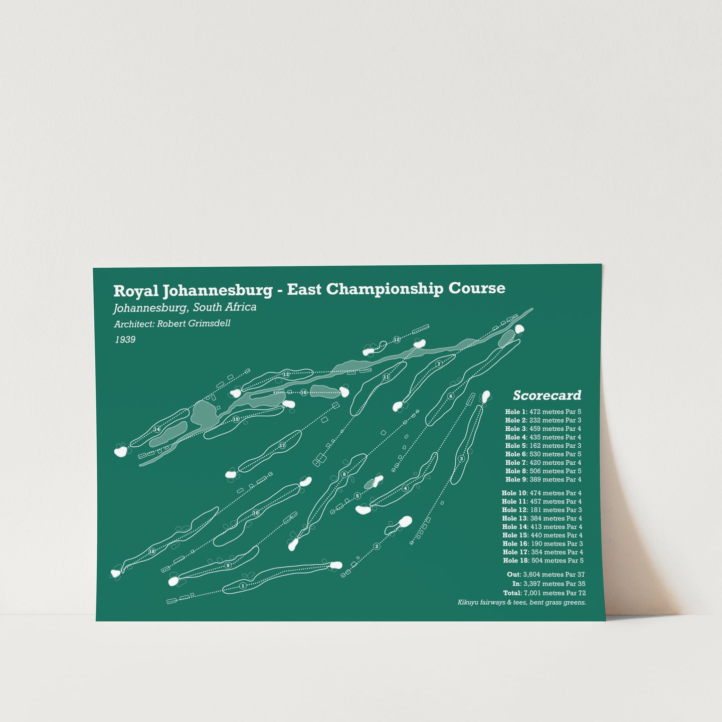 Royal JHB East Golf Course Art Print