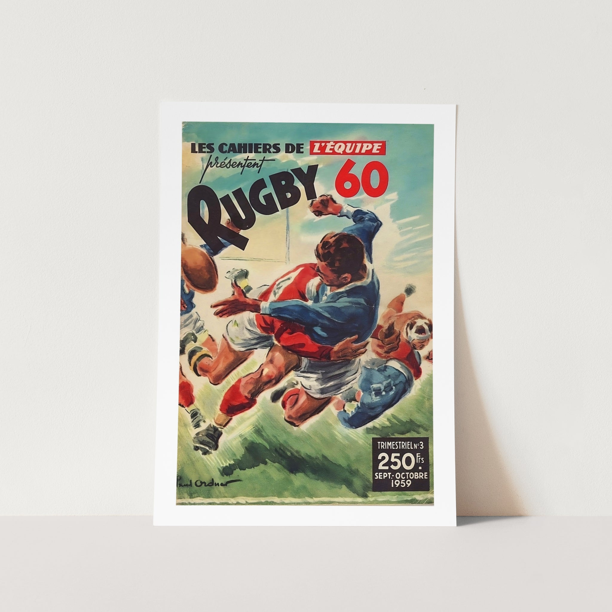 Dynamic Rugby Poster Rugby 60 Art Print