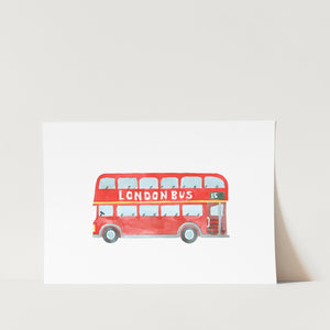 Red London Bus Art Print