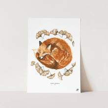 Load image into Gallery viewer, Sleepy Fox Art Print