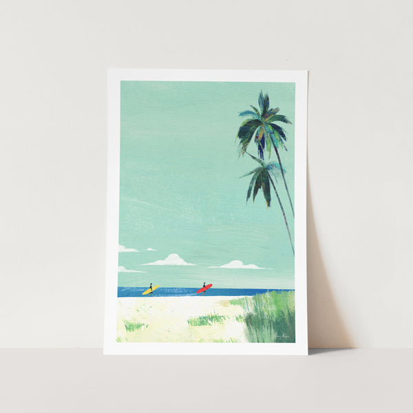Surf Beach 03 by Henry Rivers Art Print