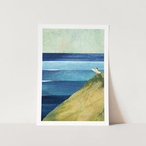 Surf Girl 07 by Henry Rivers Art Print