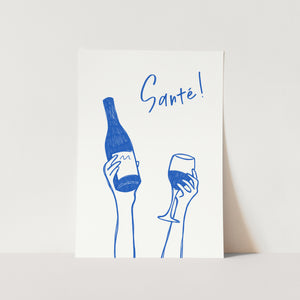 Santé Illustration PFY Art Print