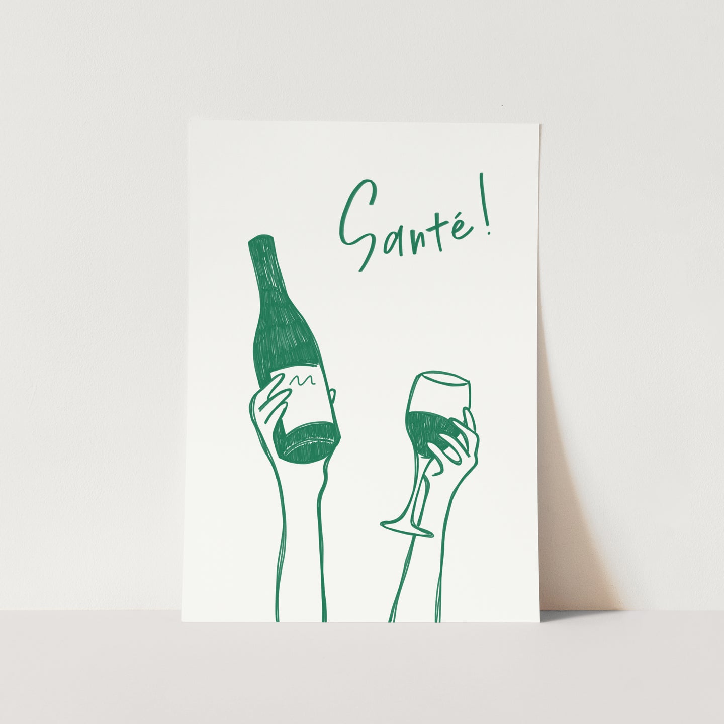 Santé Illustration PFY Art Print