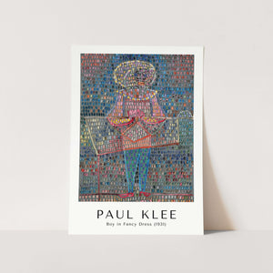 Boy in Fancy Dress by Paul Klee