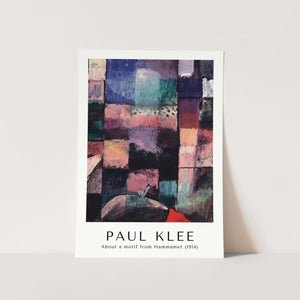 About a motif from Hammamet by Paul Klee Art Print