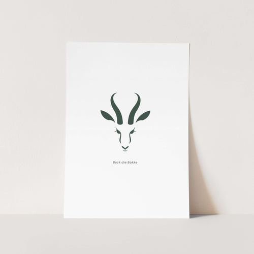 Back Die Springbokke Art Print