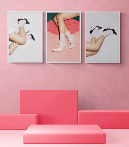 Getting Ready in Pink PFY Art Print