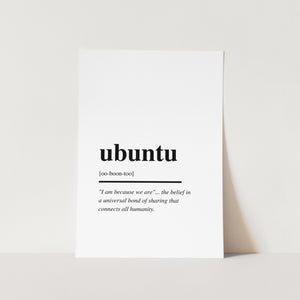 Ubuntu Art Print