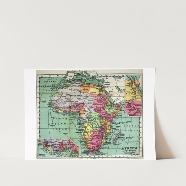 Bonds of Africa Map Art Print