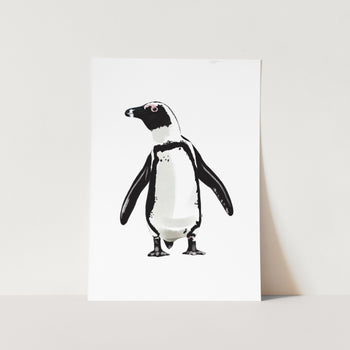 Curious Penguin Art Print