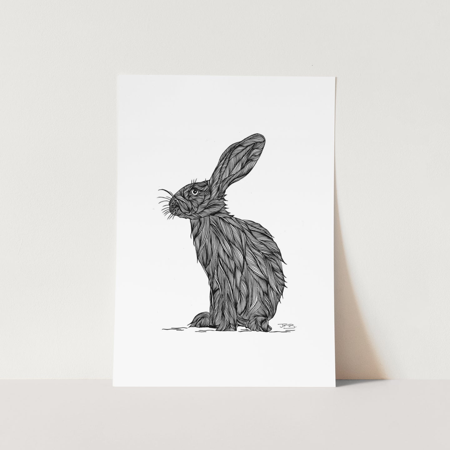 Rabbit by JMB Art Print