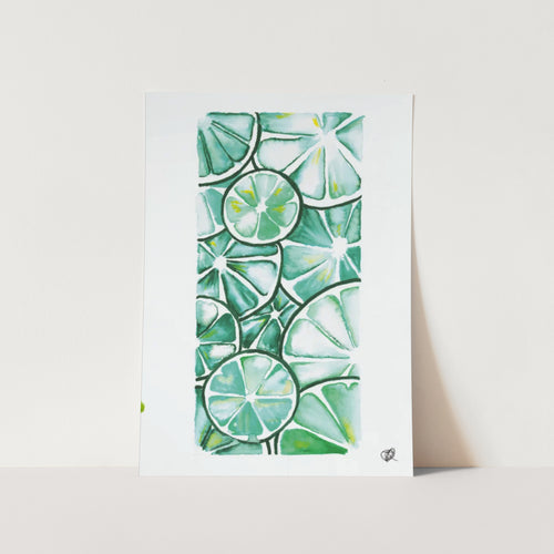 Limes by Jenna Art Print