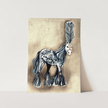 Load image into Gallery viewer, Watercolour Golden Pony 03 Art Print