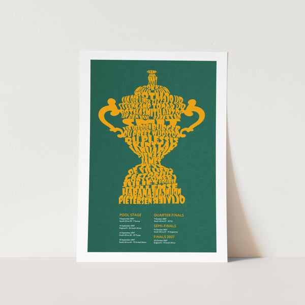 2007 Rugby World Cup Champions Art Print