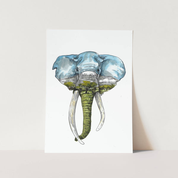 Craig The Elephant Art Print