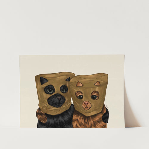 Pawtners in Crime PFY Art Print