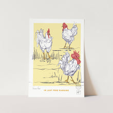 Load image into Gallery viewer, Free Ranging in Yellow Art Print