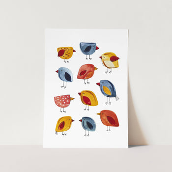 Birdies by Sarah Art Print
