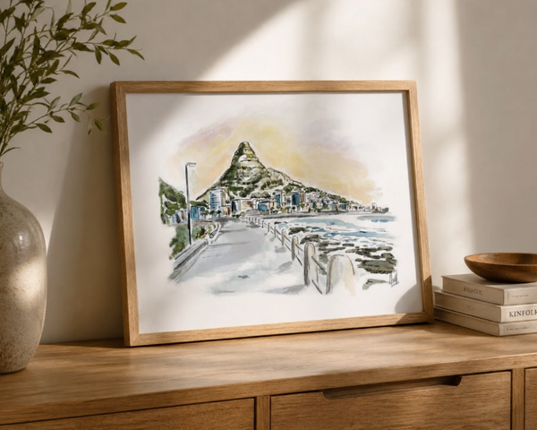 Promenade Sunset Art Print