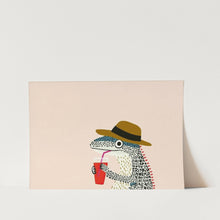 Load image into Gallery viewer, Tropical Gecko Drink PFY Art Print
