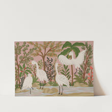 Load image into Gallery viewer, Peaceful Jungle Egrets PFY Art Print