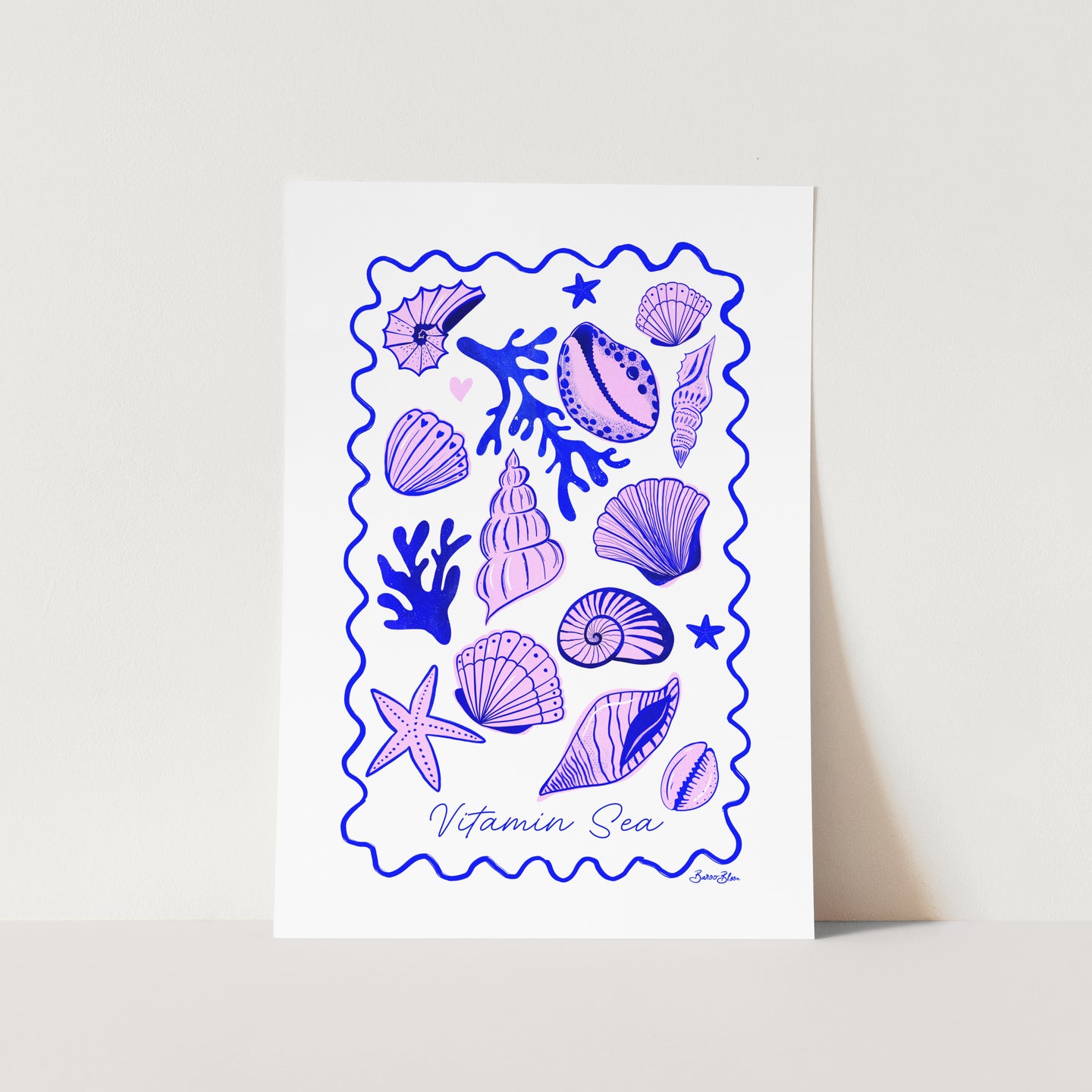 Sea Shells and Vitamin Sea PFY Art Print