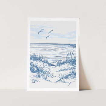 Seascape Sketch PFY Art Print