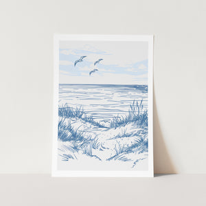 Seascape Sketch PFY Art Print