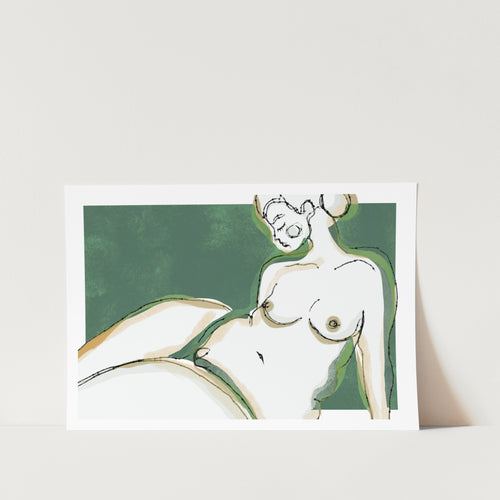 Sensuality (Green Version) PFY Art Print