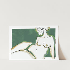 Sensuality (Green Version) PFY Art Print