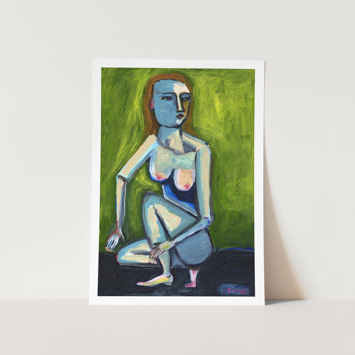 Serious Girl PFY Art Print