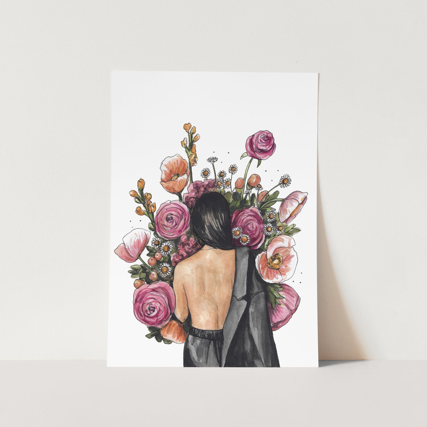 She Chooses To Bloom Art Print