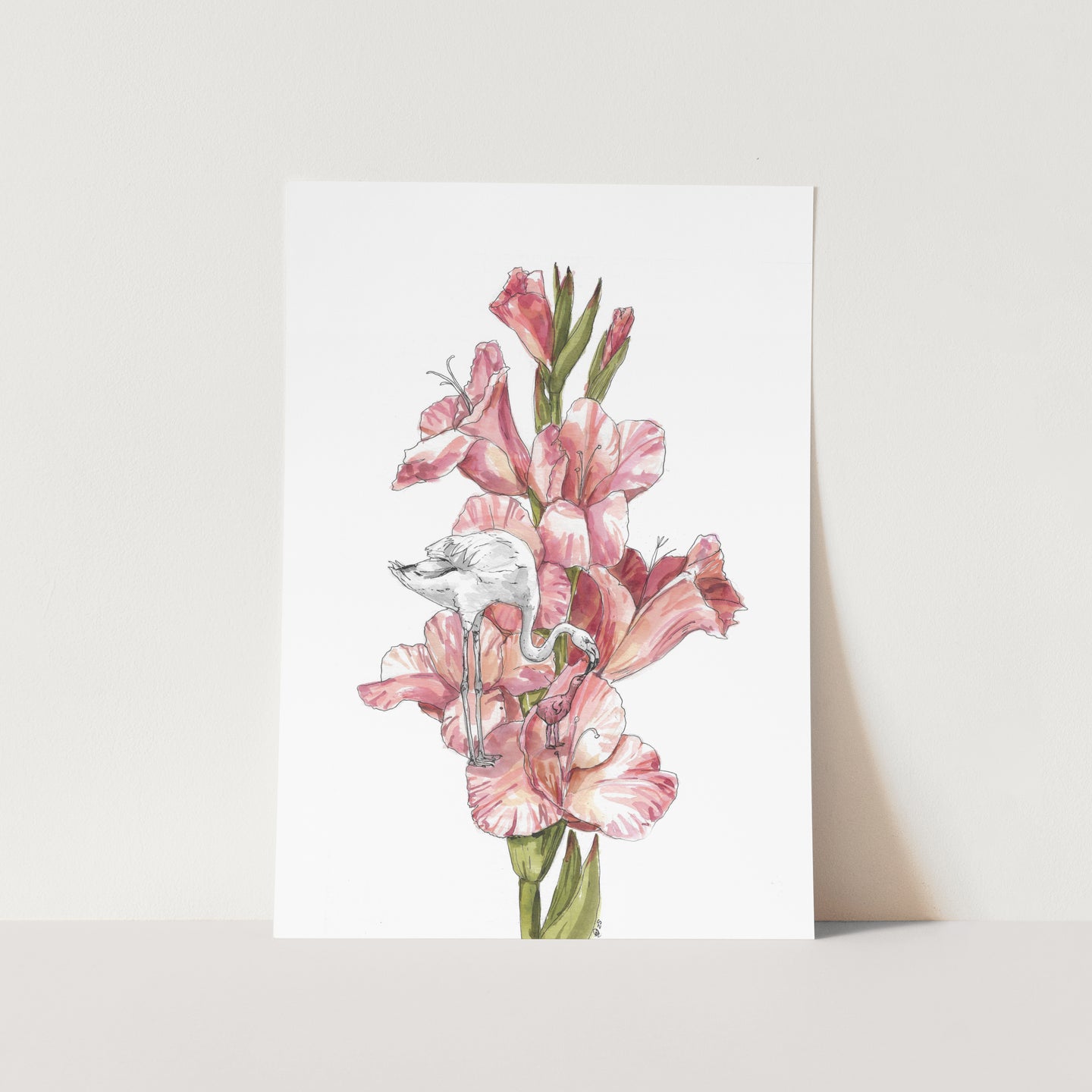 She Gave Her Pink Art Print