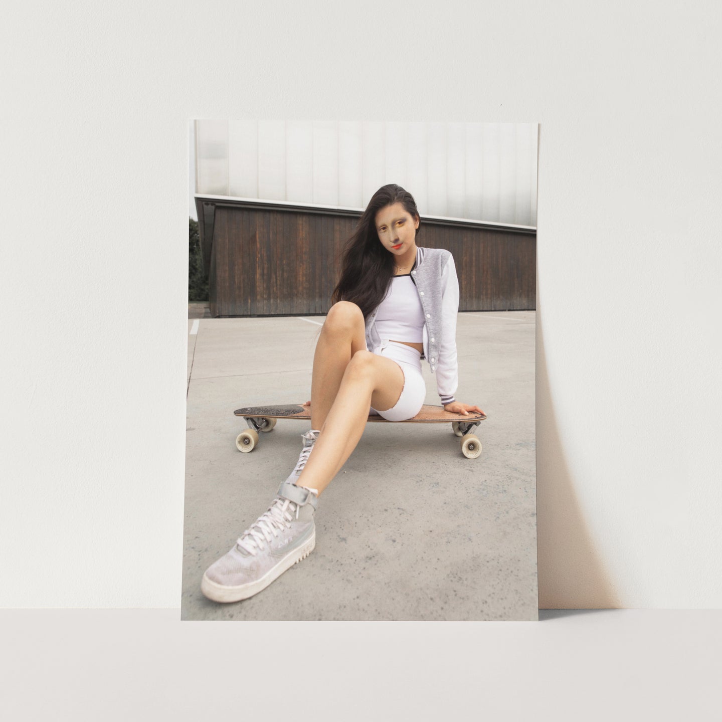 Skater Mona Lisa Pictufy Art Print