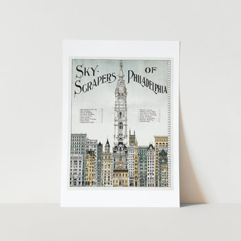 Sky Scrapers of Philadelphia Travel Art Print