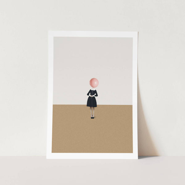 Smart Casual Pink Balloon PFY Art Print