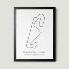 Load image into Gallery viewer, Spain Circuit de Barcelona-Catalunya F1 Race Track Art Print