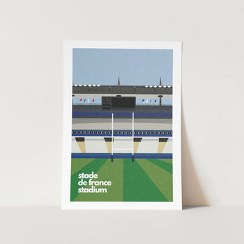 Stade de France Stadium Rugby Illustration Art Print