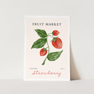 Strawberry Market Art Print