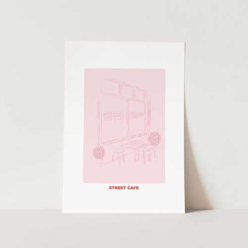 Street Cafe Art Print