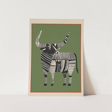 Load image into Gallery viewer, Striped Bull Art Print