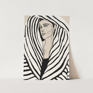 Striped Coat PFY Art Print