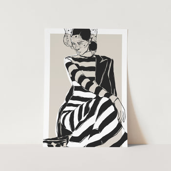 Striped Dress PFY Art Print