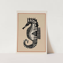 Load image into Gallery viewer, Striped Seahorse II Art Print