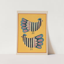 Load image into Gallery viewer, Striped Bird Pair II Art Print