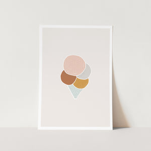 Summer Ice-Cream Pink PFY Art Print