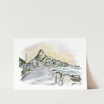 Promenade Sunset Art Print